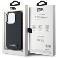 iPhone 15 Pro Max juodas dėklas su MagSafe funkcija Karl Lagerfeld