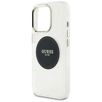 Skaidrus MagSafe dėklas iPhone 16 Pro Max su logotipu Guess