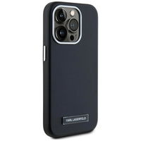 Juodas iPhone 15 Pro dėklas su MagSafe funkcija Karl Lagerfeld