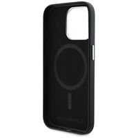 Juodas iPhone 15 Pro dėklas su MagSafe funkcija Karl Lagerfeld