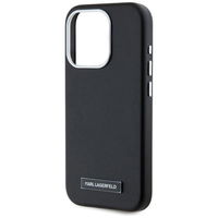 Juodas iPhone 15 Pro dėklas su MagSafe funkcija Karl Lagerfeld