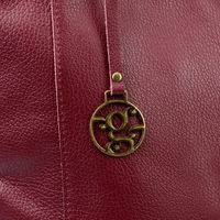 Odinė smėlio spalvos rankinė kasdienai su užtrauktuku Gregorio (GG57370)