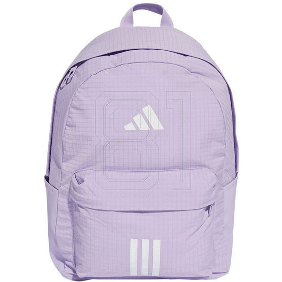 Violetinė kuprinė laisvalaikiui su užtrauktuku Adidas