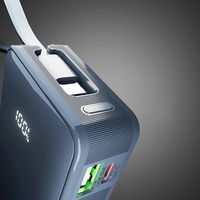 Išorinė baterija 10000 mAh su USB-C laidu ir ekranu SBS – tamsiai pilka