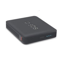 Išorinis įkroviklis 5000 mAh juodas greitam įkrovimui SBS