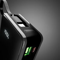 Išorinė baterija 20000 mAh su USB-C laidu ir ekranu SBS – juoda