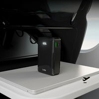 Išorinė baterija 20000 mAh su USB-C laidu ir ekranu SBS – juoda
