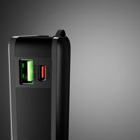 Išorinė baterija 20000 mAh su USB-C laidu ir ekranu SBS – juoda
