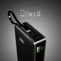Išorinė baterija 20000 mAh su USB-C laidu ir ekranu SBS – juoda