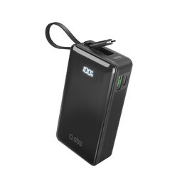 Išorinė baterija 10000 mAh su USB-C laidu ir ekranu SBS