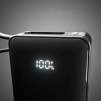 Išorinė baterija 10000 mAh su USB-C laidu ir ekranu SBS