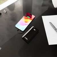 Išorinė baterija 10000 mAh su USB-C laidu ir ekranu SBS