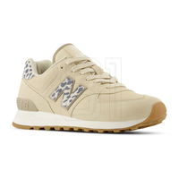 Moteriški smėlio spalvos laisvalaikio batai su raštuotu logotipu New Balance (SW1529651)
