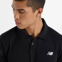 Vyriški juodi polo marškinėliai kasdienai New Balance