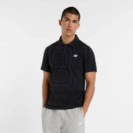 Vyriški juodi polo marškinėliai kasdienai New Balance