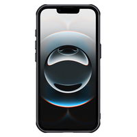 Juodas magnetinis telefono dėklas su stovu iPhone 16e Nillkin