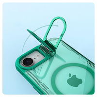 Žalios spalvos magnetinis telefono dėklas su stovu iPhone 16e Nillkin