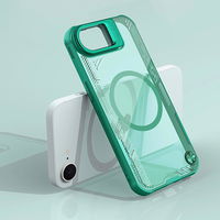 Žalios spalvos magnetinis telefono dėklas su stovu iPhone 16e Nillkin