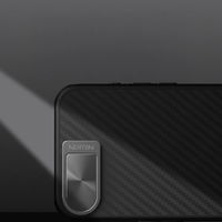 Juodas magnetinis telefono dėklas su kameros apsauga ir stovu iPhone 16e Nillkin