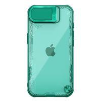 Dėklas telefonui žalias su atrama ir lęšio dangteliu Nillkin iPhone 16e