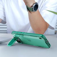Dėklas telefonui žalias su atrama ir lęšio dangteliu Nillkin iPhone 16e