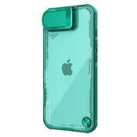 Dėklas telefonui žalias su atrama ir lęšio dangteliu Nillkin iPhone 16e