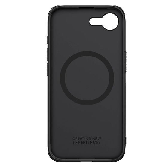 Juodas magnetinis telefono dėklas su apsauga iPhone 16e Nillkin