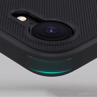 Juodas magnetinis telefono dėklas su apsauga iPhone 16e Nillkin