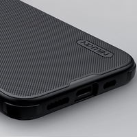 Juodas magnetinis telefono dėklas su apsauga iPhone 16e Nillkin