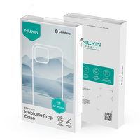 Žalias apsauginis telefono dėklas su stovu iPhone 16e Nillkin