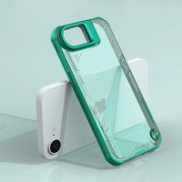 Žalias apsauginis telefono dėklas su stovu iPhone 16e Nillkin