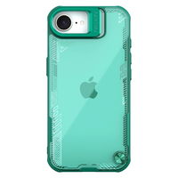 Žalias apsauginis telefono dėklas su stovu iPhone 16e Nillkin