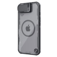 Apsauginis juodas dėklas su lęšio dangteliu ir stovu iPhone 16e Nillkin