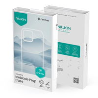 Žalias magnetinis iPhone 16e dėklas su stovu ir kameros dangteliu Nillkin