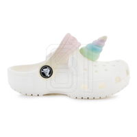 Vaikiškos baltos vasarinės šlepetės su vienaragiu Crocs (SW1529647)