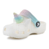 Vaikiškos baltos vasarinės šlepetės su vienaragiu Crocs (SW1529647)