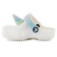 Vaikiškos baltos vasarinės šlepetės su vienaragiu Crocs (SW1529647)