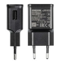 Sieninis įkroviklis su USB-A greitu įkrovimu ir USB-C laidu 15W juodas Samsung