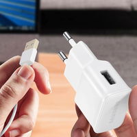 Sieninis įkroviklis su USB-C laidu 15W greitam įkrovimui baltas Samsung