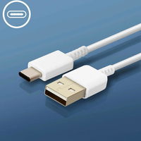 Sieninis įkroviklis su USB-C laidu 15W greitam įkrovimui baltas Samsung