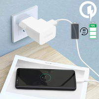 Sieninis įkroviklis su USB-C laidu 15W greitam įkrovimui baltas Samsung
