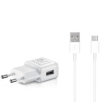 Sieninis įkroviklis su USB-C laidu 15W greitam įkrovimui baltas Samsung