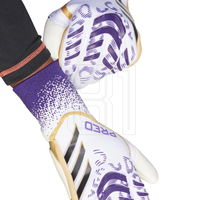 Vartininko pirštinės baltos su sukibimu ir apsauga adidas Predator