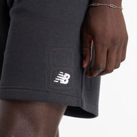 Vyriški juodi flisiniai sportiniai šortai kasdienai New Balance