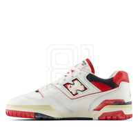 Laisvalaikio batai balti odiniai su raudonais akcentais New Balance