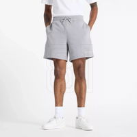 Vyriški pilki medvilniniai šortai su raišteliu New Balance