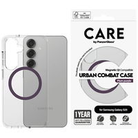 Permatomas dėklas su belaidžiu įkrovimu ir apsauga CARE Samsung Galaxy S25