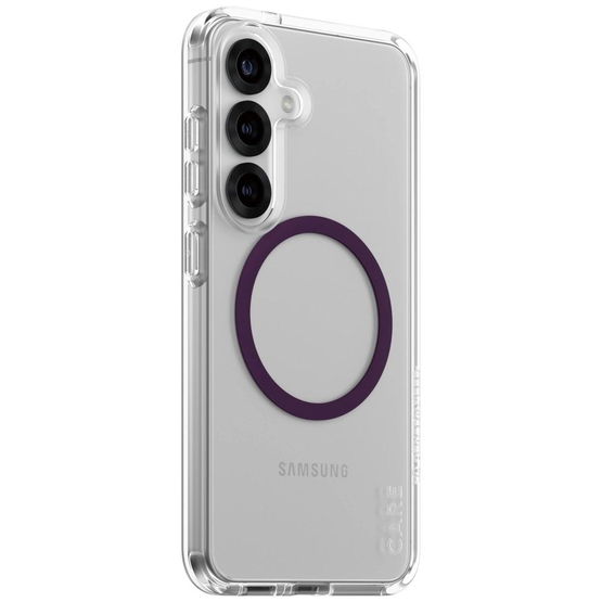 Permatomas dėklas su belaidžiu įkrovimu ir apsauga CARE Samsung Galaxy S25