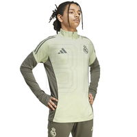 Vyriška futbolo treninginė bliuzė šviesiai žalia su užtrauktuku Adidas Real Madrid