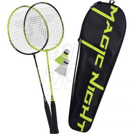 Badmintono rinkinys su LED plunksnelėmis ir dėklu Talbot Torro